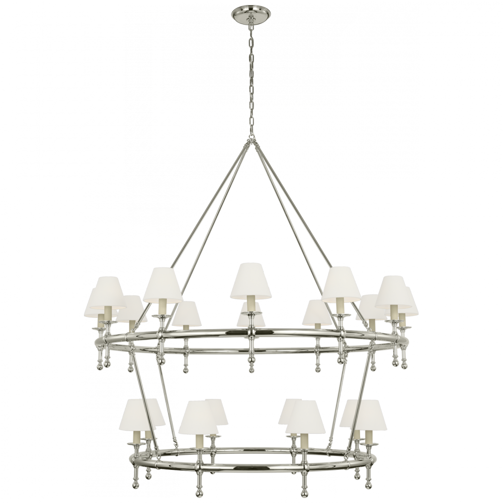 Classic 54" Two-Tier Ring Chandelier