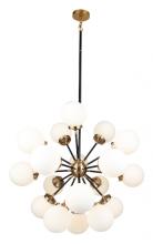  C7070-18AB/BKOP - Bianca Chandelier Aged Brass/Black