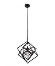  P1070-1AB/BK - Galaxia Pendant Aged Brass/Black