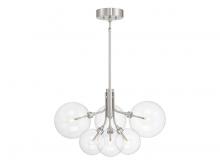 Savoy House Meridian CA M100135BN - 6-Light Chandelier in Brushed Nickel