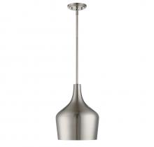 Savoy House Meridian CA M70020BN - 1-Light Pendant in Brushed Nickel