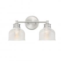Savoy House Meridian CA M80034BN - 2-Light Bathroom Vanity Light in Brushed Nickel