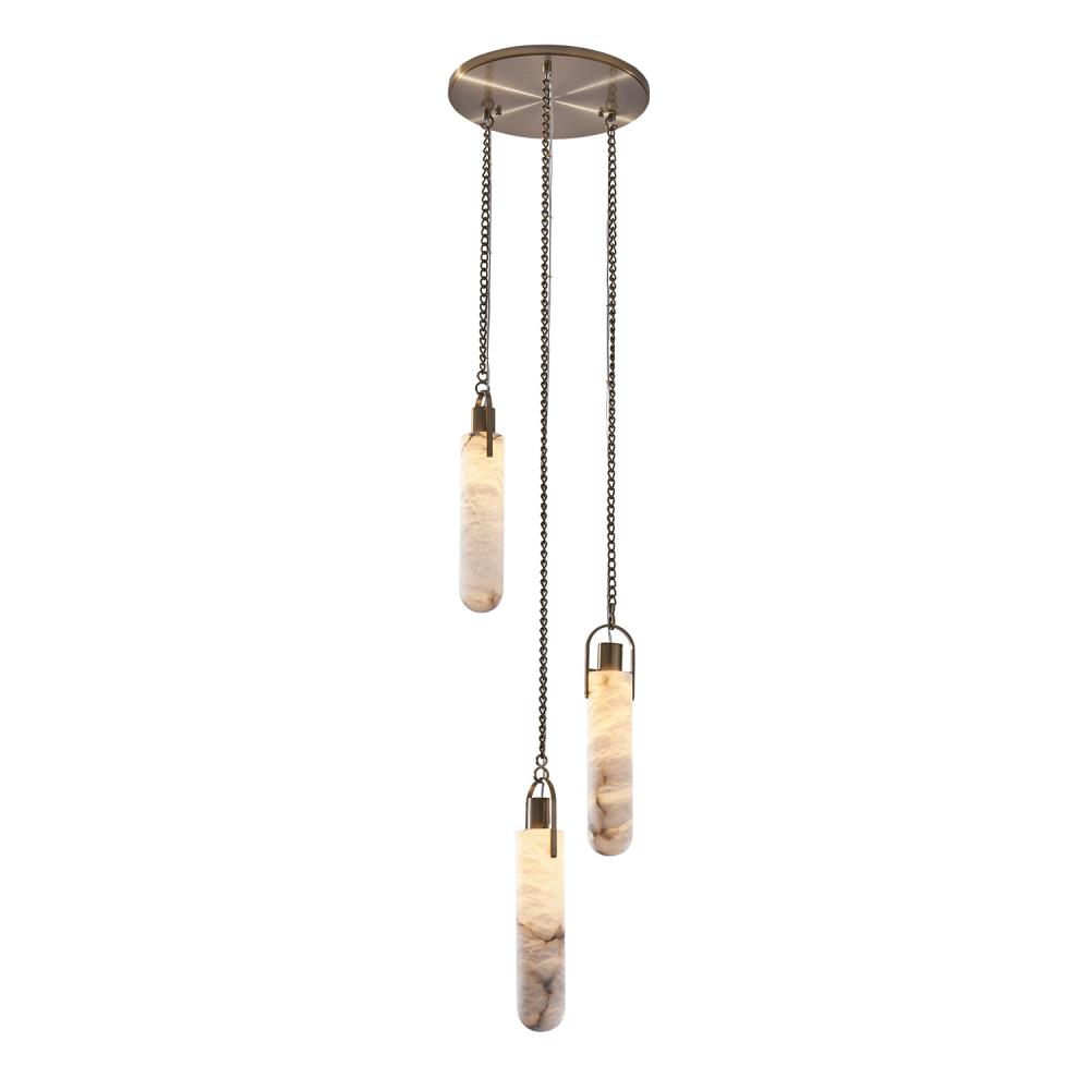 Flint 3 Light Full Canopy Pendant