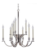 Craftmade 40429-PLN - 9 Light Chandelier