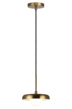 Matteo Lighting C34401AGOP - Creston Aged Gold Brass Pendant