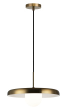 Matteo Lighting C34421AGOP - Creston Aged Gold Brass Pendant