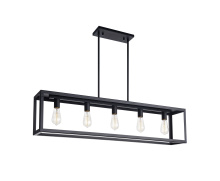 Matteo Lighting C76005BK - Flare Rectangular Chandelier