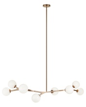 Matteo Lighting C81508AGOP - Rami Aged Gold Brass Chandelier