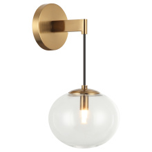 Matteo Lighting W38101AG - Bulbus Aged Gold Brass Wall Sconce