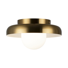 Matteo Lighting X34401AGOP - Creston Aged Gold Brass Ceiling Mount