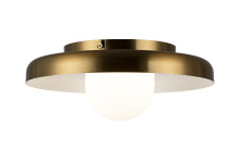 Matteo Lighting X34411AGOP - Creston Aged Gold Brass Ceiling Mount