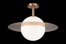 Matteo Lighting X60411AGOP - Saturn Aged Gold Brass Flush Mounts