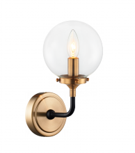 Matteo Lighting W58201AGCL - Particles Aged Gold Brass Wall Sconce