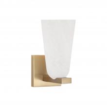 Capital Canada 656911MA-556 - 1-Light Sconce in Matte Brass with Faux Alabaster Glass