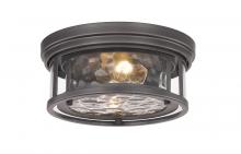  493F2-BRZ - 2 Light Flush Mount