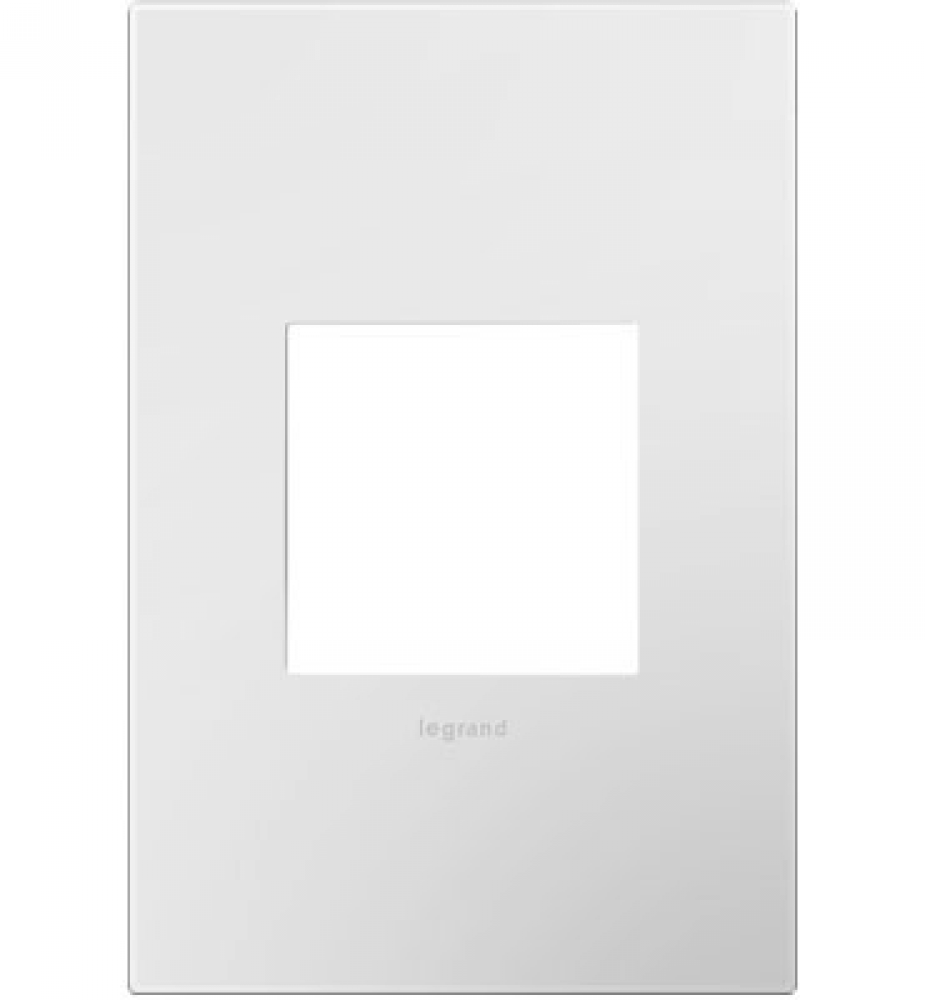 Gloss White-on-White, 1-Gang Wall Plate