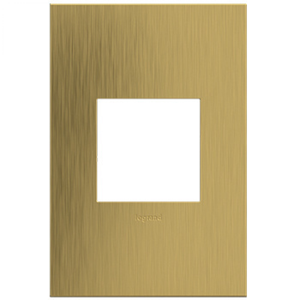 Brushed Satin Brass, 1-Gang  Wall Plate