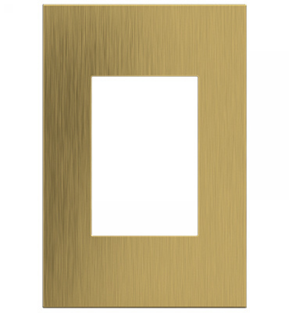 Brushed Satin Brass, 1-Gang +  Wall Plate