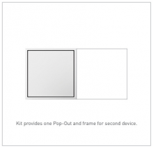 Legrand Canada ARPTR152GW2 - Pop-Out Outlet, 2-Gang