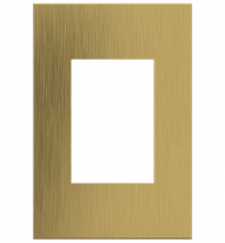 Legrand Canada AWC1G3BSB4 - Brushed Satin Brass, 1-Gang +  Wall Plate