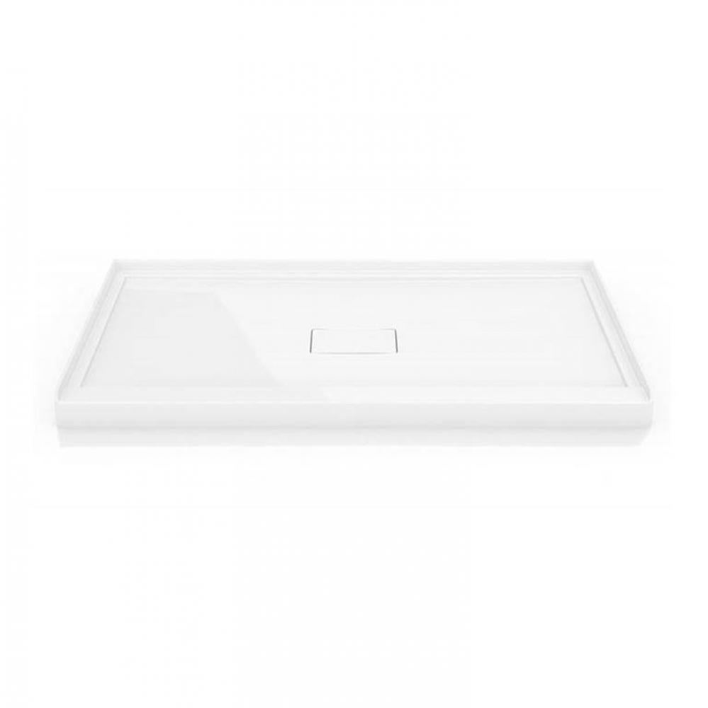 FLANGED BASE W/DRAIN COVER 3-FLANGE/4836/WHITE