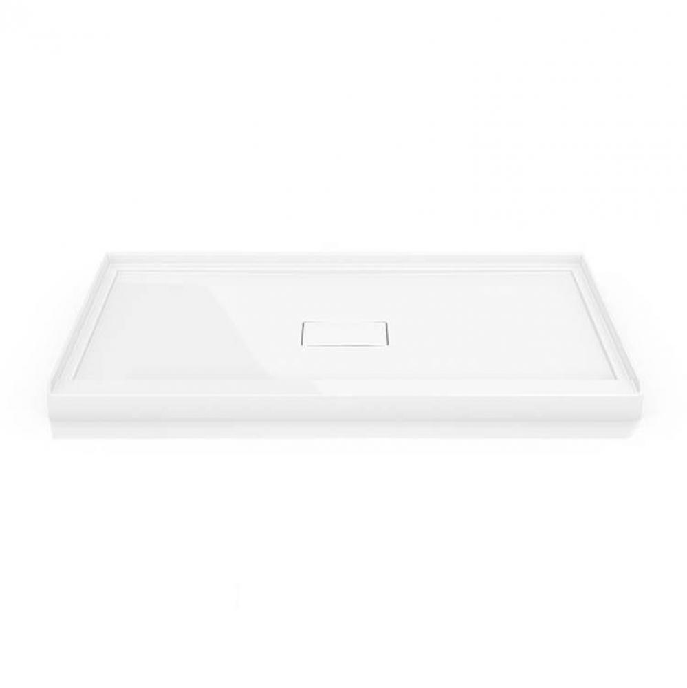 FLANGED BASE W/DRAIN COVER 3-FLANGE/6036/WHITE