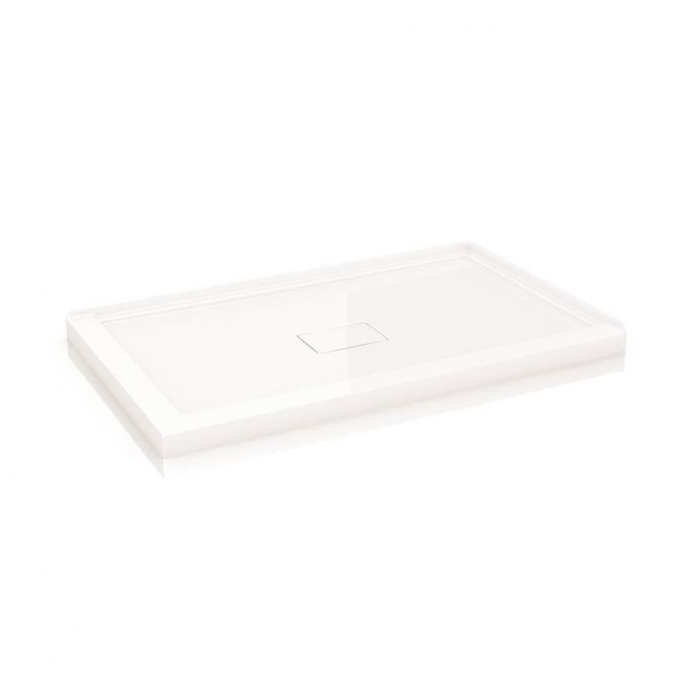FLANGED BASE W/DRAIN COVER 2-FLANGE/6036/WHITE/RIGHT