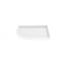  ADR3648R-18 - HALF-ROUND BASE/3648/WHITE/RIGHT