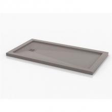 Fleurco ATAM3260-16 - TAVIA BASE /SMOOTH TEXTURE /32 x 60 /STONE GREY /WITH METAL GRID