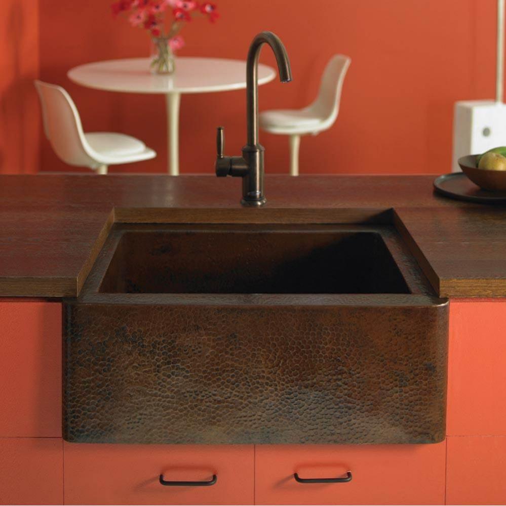 Cabana Bar and Prep Sink in Antique Copper