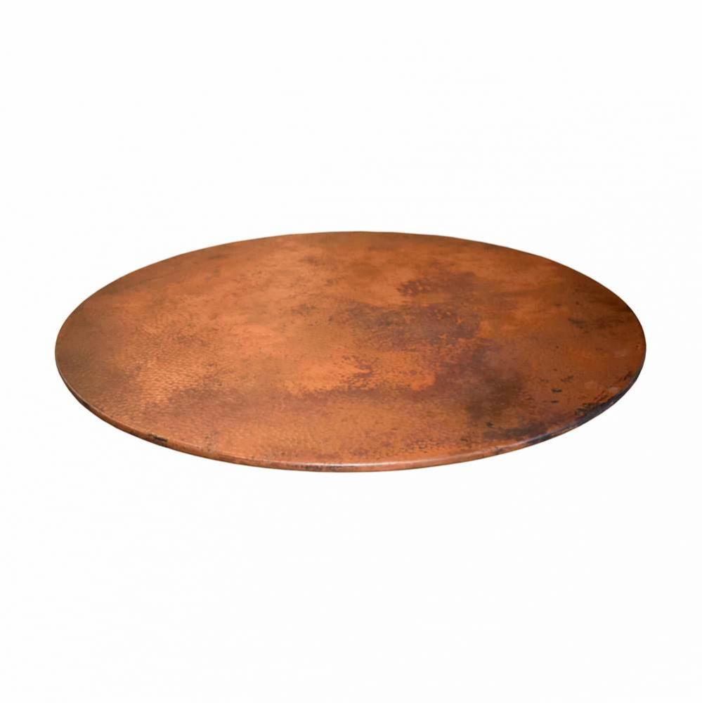 Copper Lazy Susan in Tempered 34''