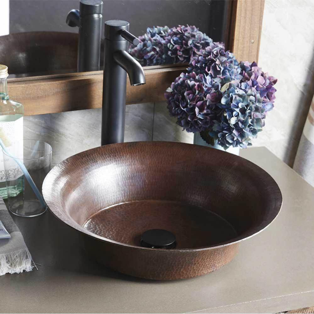 Maestro Bajo Bathroom Sink in Antique Copper