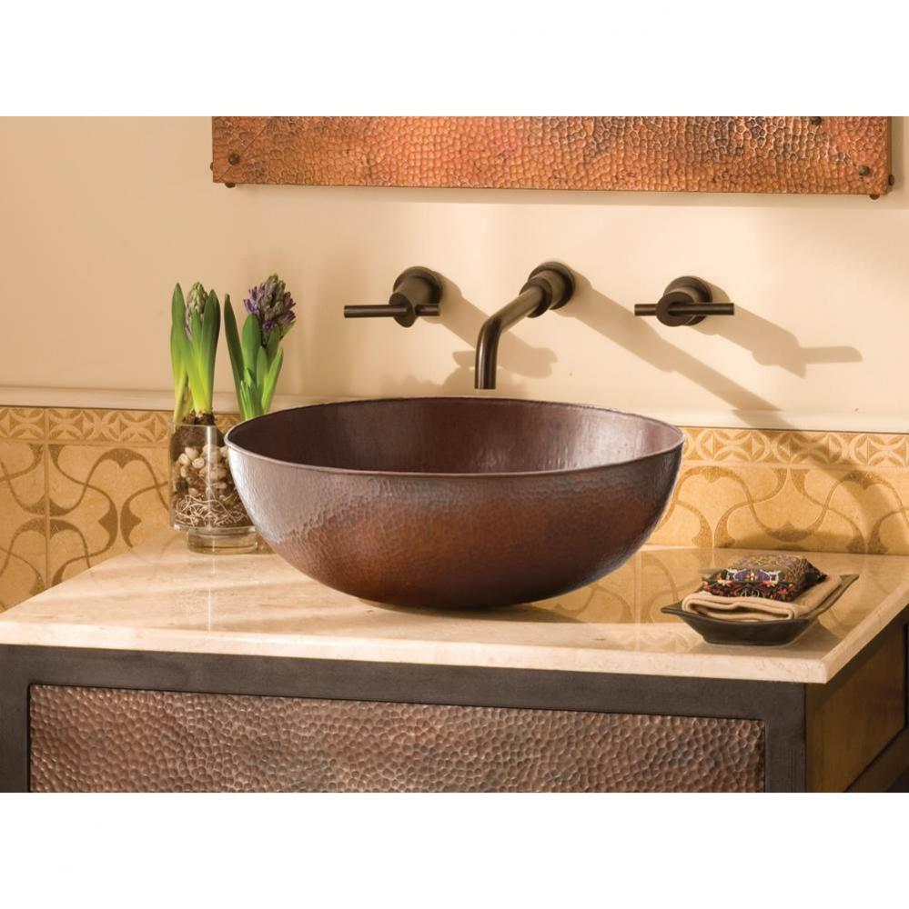 Maestro Oval  Bathroom Sink in Antique Copper