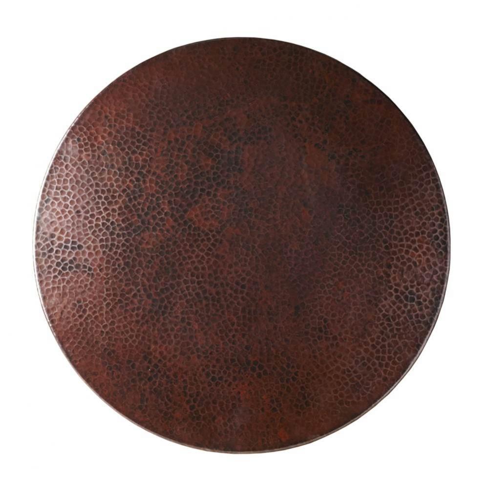 Copper Lazy Susan in Antique, 36''