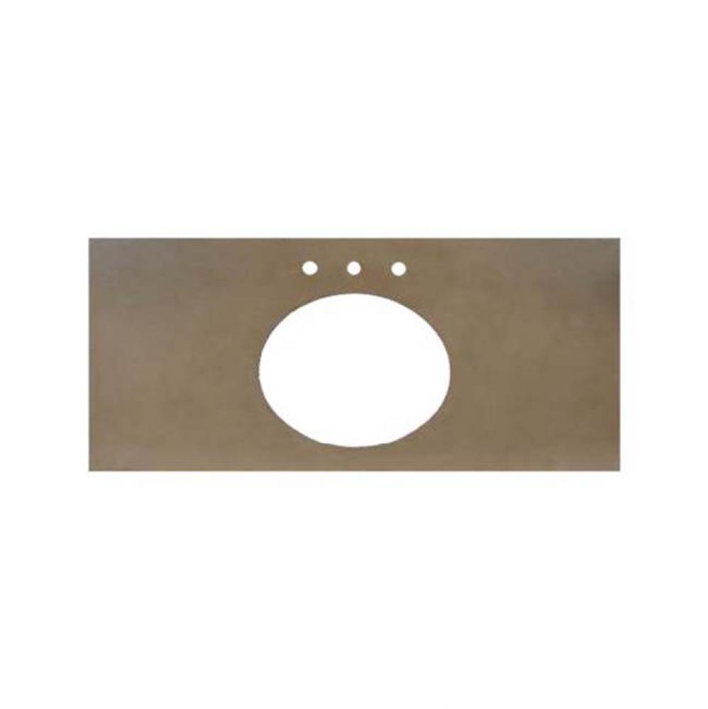 30'' Native Stone Vanity Top in Ash- Oval with 8'' Widespread Cutout