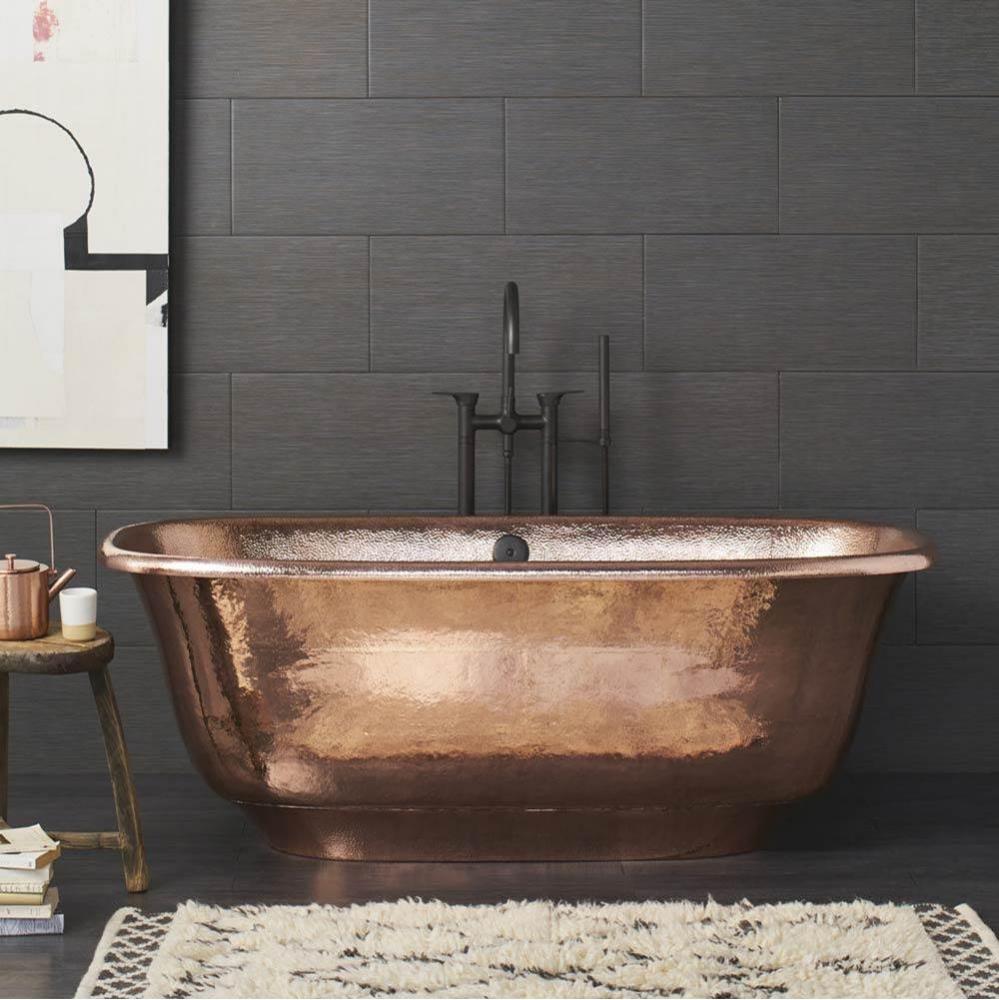 Santorini Copper Bathtub in Polished Copper
