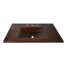  VNT3622 - 36'' Cozumel Vanity Top with Integral Bathroom Sink in Antique Copper