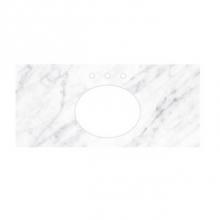 Native Trails VNT30-CO - 30'' Carrara Vanity Top - Oval with 8'' Widespread Cutout