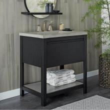 Native Trails VNO308-NSVNT30-A - 30'' Solace Vanity Base in Midnight Oak with Palomar Vanity Top and Sink