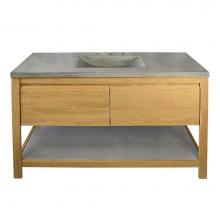 Native Trails VNO481-NSVNT48-A - 48'' Solace Vanity Base in Sunrise Oak with Palomar Vanity Top and Sink