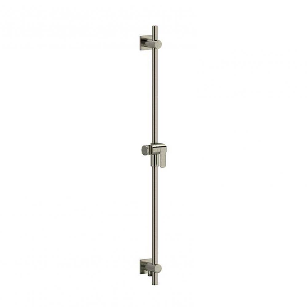 Shower rail with built-in elbow supply without hand shower