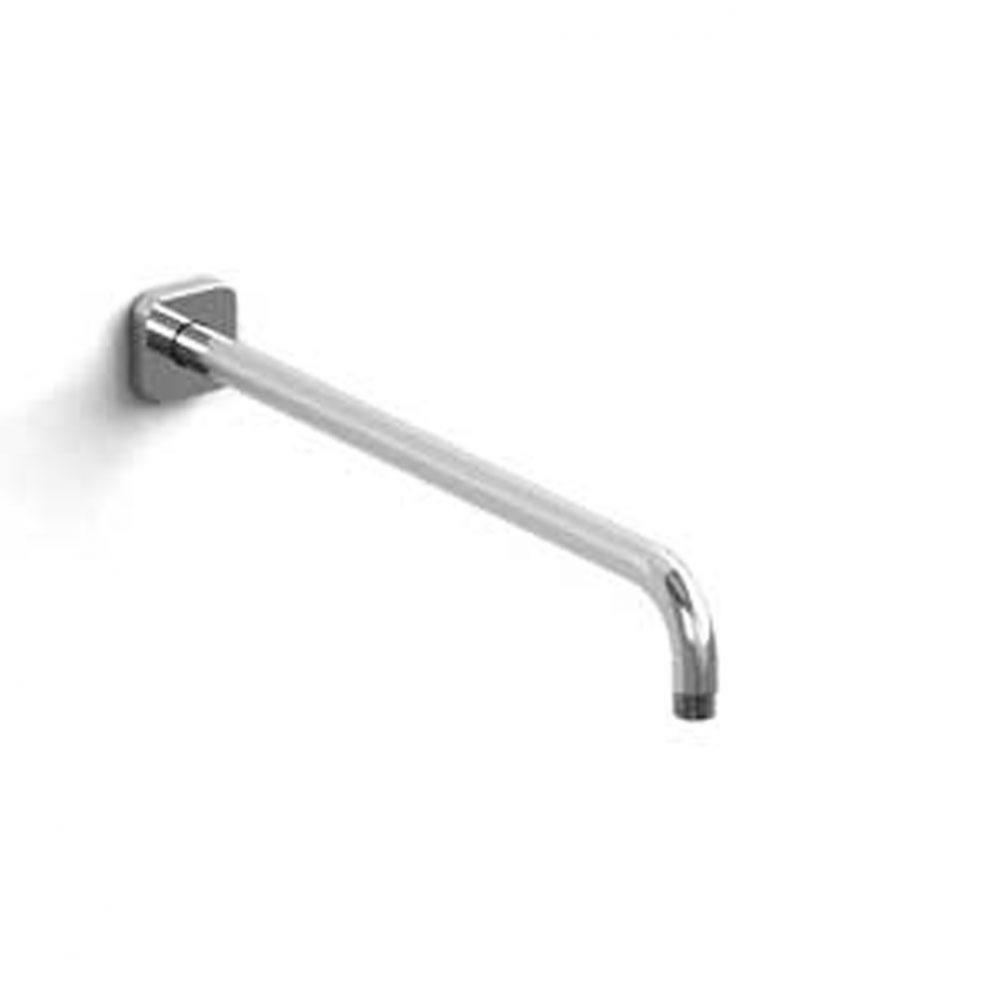 16'' Reach Wall Mount Shower Arm With Square Escutcheon