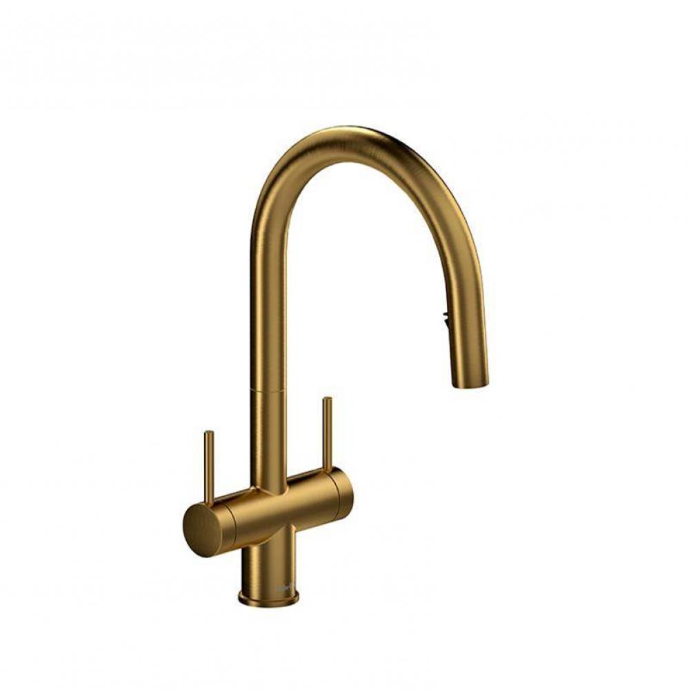 Azure kitchen faucet 2 handles with spray