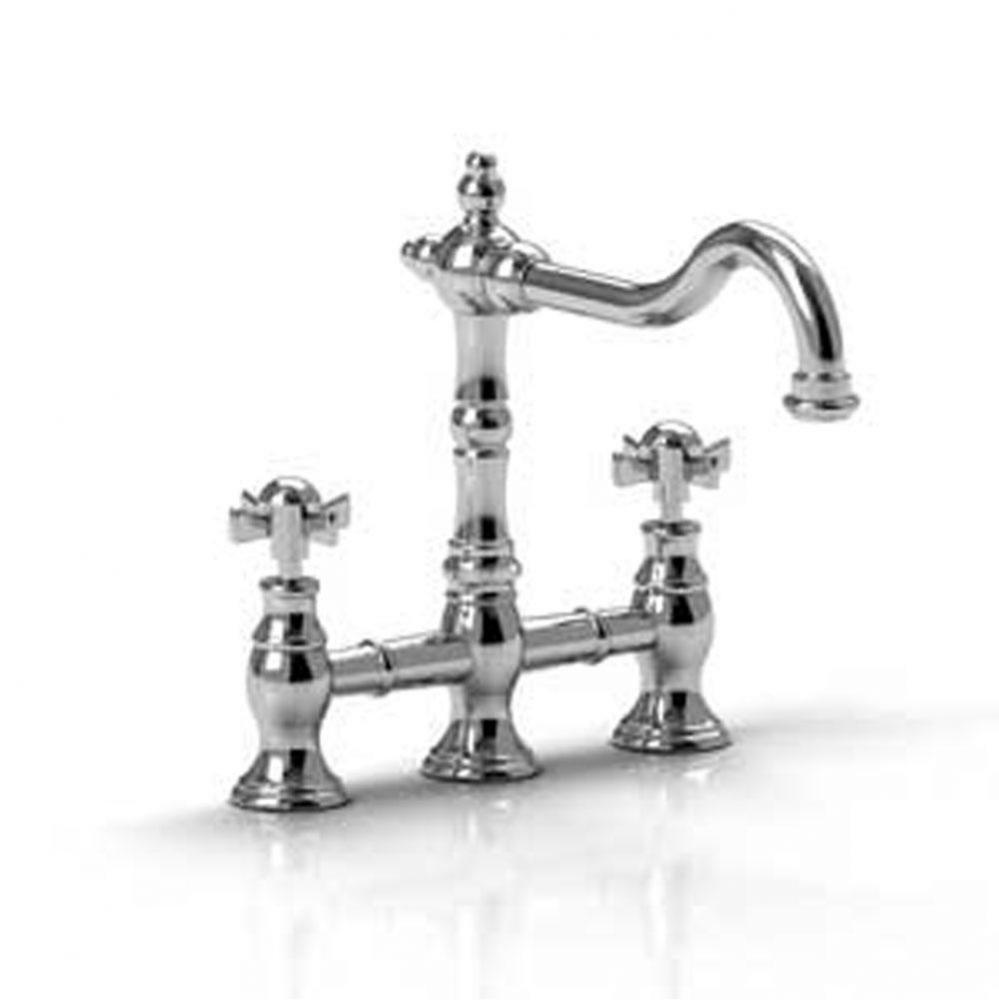 Bridge kitchen faucet