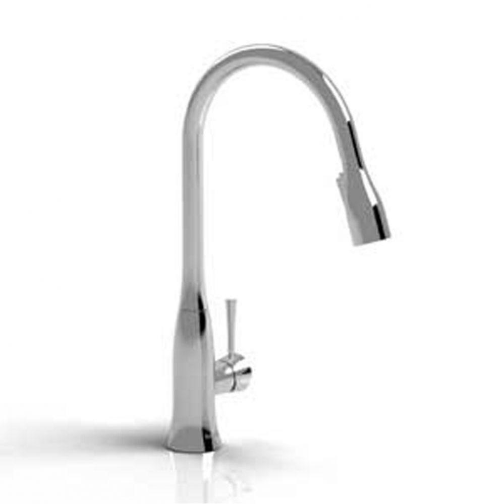Edge kitchen faucet with spray