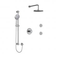  KIT3545GN+C - Type T/P (Thermostatic/Pressure Balance) 1/2'' Coaxial 3-Way System, Hand Shower Rail, E