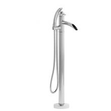 Riobel TATOP39BN - 2-way Type T (thermostatic) coaxial floor-mount tub filler with hand shower trim