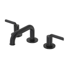 Riobel AUSQ08BK - Authentica™ Widespread Lavatory Faucet With Low Spout