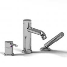  CS10C - 3-piece deck-mount tub filler with handshower