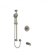  KIT1244GN+BN - 1/2'' 2-way Type T/P (thermostatic/pressure balance) coaxial system with spout and hand